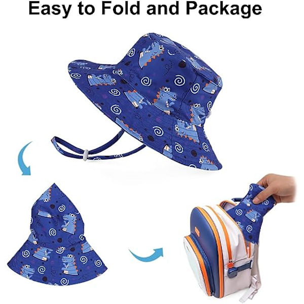 Justerbar baby solhatt barn sommar keps bred brätte för pool/strand/simning/utomhus
