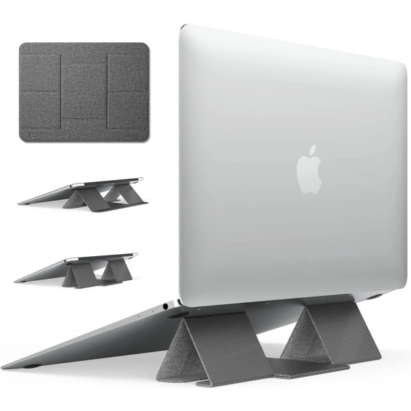 Grå - Foldbar Stativ Bærbar Stativ Flad Letvægts Bærbar Stativ Magnetisk Musemåtte til Tablet Bærbar Macbook iPad (1 stk)