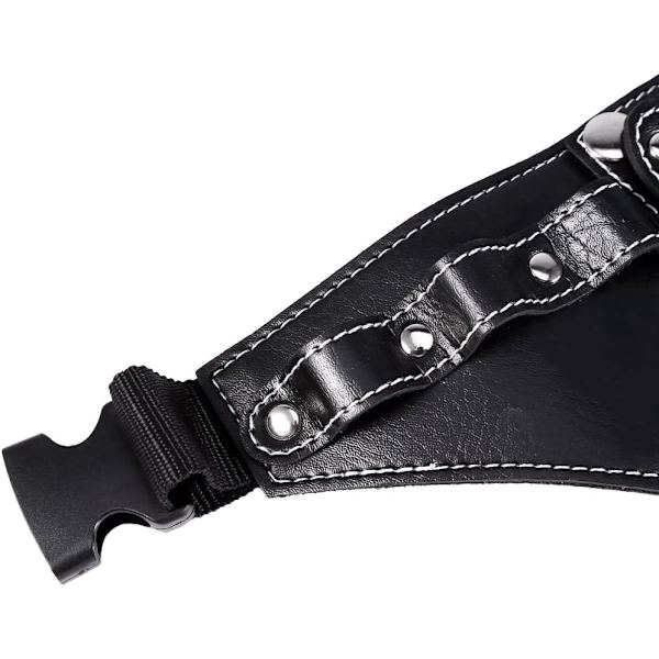 Fodral (43*18cm) med PU-läder Frisörväska Hållare med midja axelrem Läder Saxväska för frisörer