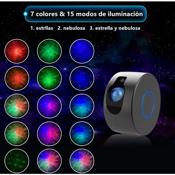 Stjernehimmel Projektor Polar Aurora Lampe Loftslampe Galaxy Roterende Galaxy Nova Lampe Børns Nattelys LED Sky Fjernbetjening Natlampe Barn