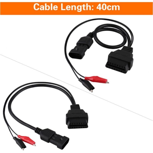 OBD2-sovitin diagnostiikkaliitin 3-nastainen liitin Fiat Alfa Lancia -malleille