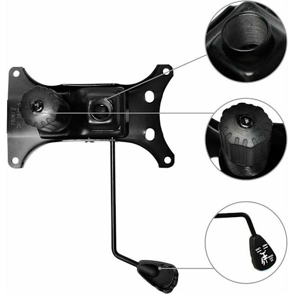 Tungt 300 lb kontorstol vippemekanisme erstatning, vippekontrollmekanisme med 6 x 10,5 monteringshull.