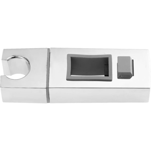 Skjutbar Dusch Halv Skjutbar Skjutkraft-18 x 30mm-rektangulär, Fyrkantig utbytbar handduschhållare, kromad ABS-duschhållare