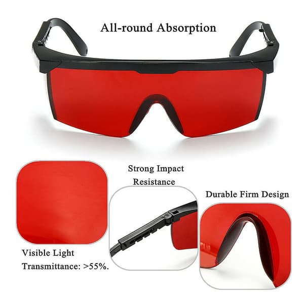 Laserskyddsglasögon Säkerhetsskydd Ljusskyddande Skyddsglasögon gröna