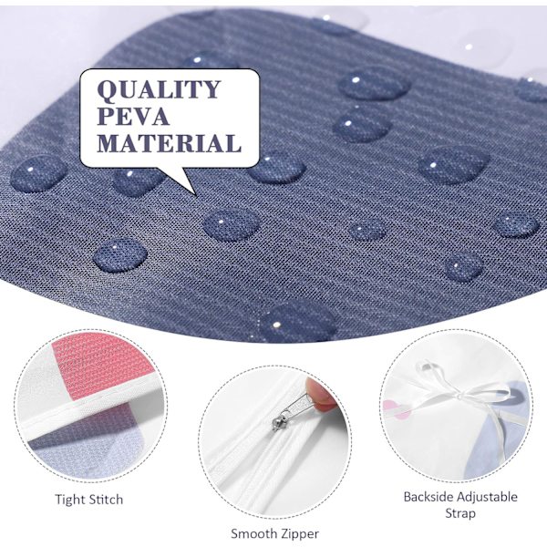 Beskyttende Deksel for Vaskemaskin Frontlaster Tørketrommel Vanntett (Geometri Mønster)