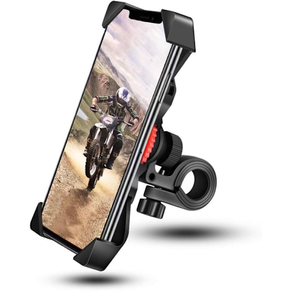 Cykeltelefonhållare, Universell motorcykeltelefonhållare med 360° roterbart utomhuscykelfäste för 3,5-6,5 tums smartphone iPhone 11 Pro Max, Xs Max,
