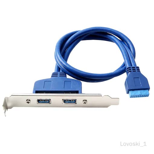 ADVERTISINGUSB 3.0 -tyypin A -naaras emolevyn kaksoisliitäntäkaapeliadapteri