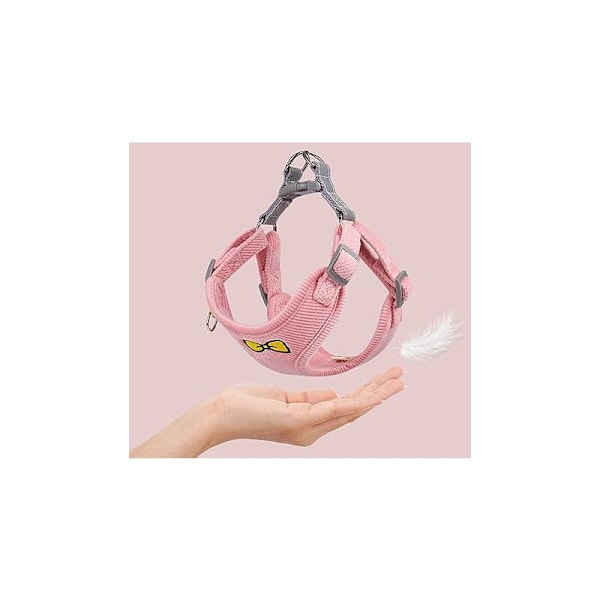 (360 × 320 × 20) Hundsele, step-in hundselar med koppel, justerbar bröstsele liten hundvalp katt 2-3 kg, små katter hundar att springa springa
