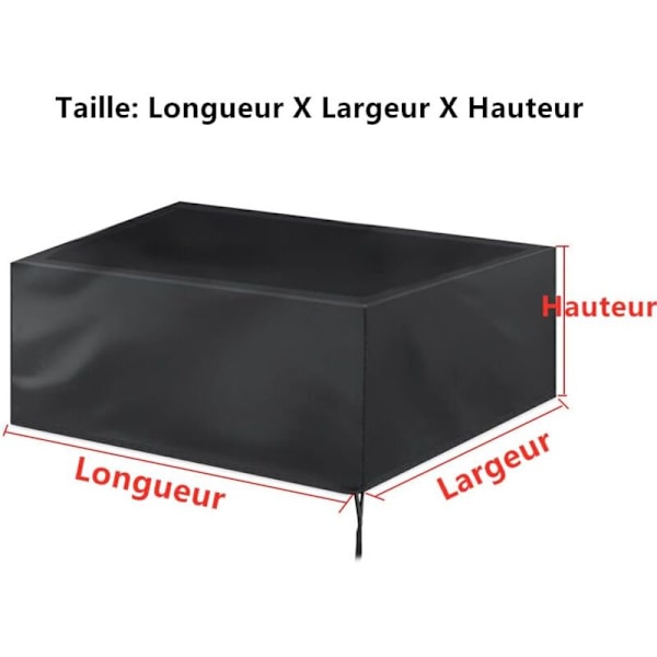 160x100 havebordsovertræk, havemøbelovertræk 160x100x75cm rektangulært vandtæt beskyttende møbelovertræk oxford stof