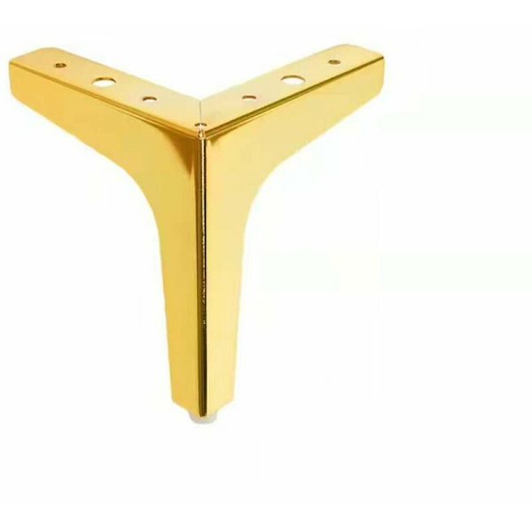 Pöydän jalat, 4 kpl metallihuonekalujalat 15 cm korkeus - moderni tyyli - kolmio, kulta