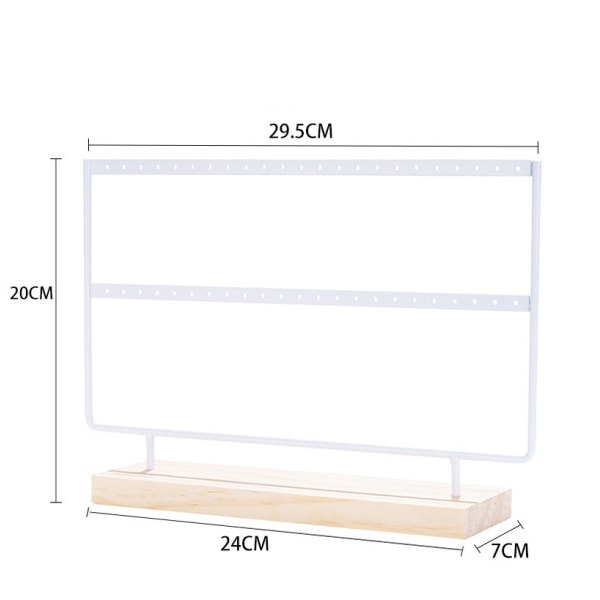46-huls smykke smykkestativ ørestik ørestik hængende halskæde smykke ørerings opbevaringshylde skrivebordsdekoration