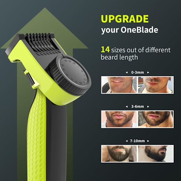 14 mm höjd klippkam för One Blade, kam för QP2520 QP2530 QP2630