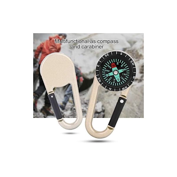 (68 × 30 × 9) Korkjakke 2-i-1 karabinkrok tang Broosher utendørs camping vandrer turer utstyr