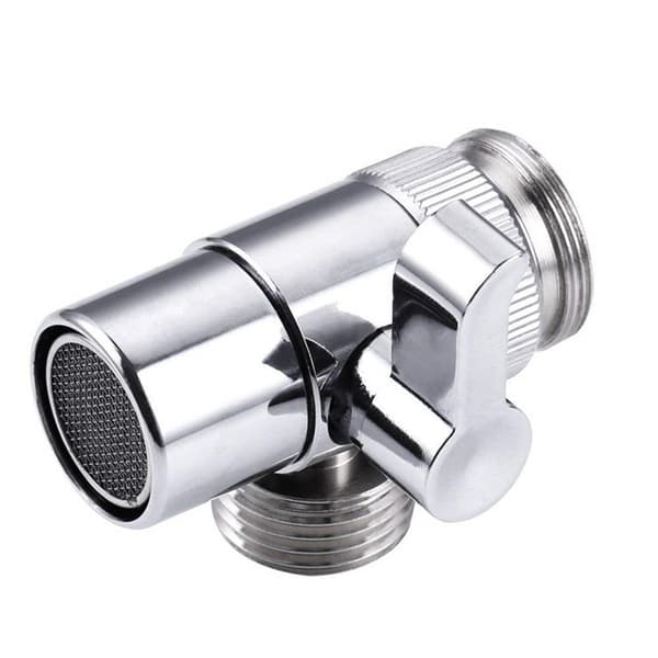 3-vägs duschdiverterventil Handduschdiverterventil Stoppventil för kök eller badrum med kranadapter M22-G1/2”