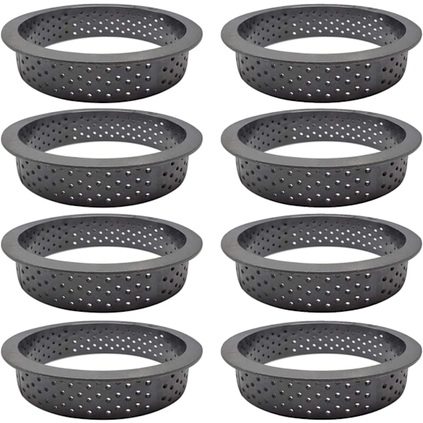 8 st Pie Mousse Pie (Svart)