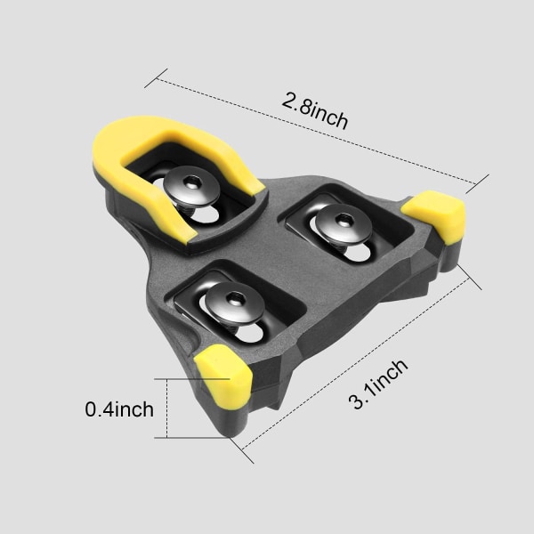 Cykelklamper Kompatibel med Shimano Klamper, Cykelpedal Klamper til SPD (SH-10/SH-11/SH-12) Klampesystem Sko  SPD SH51/SH56 Klamper - Indendørs Udendørs