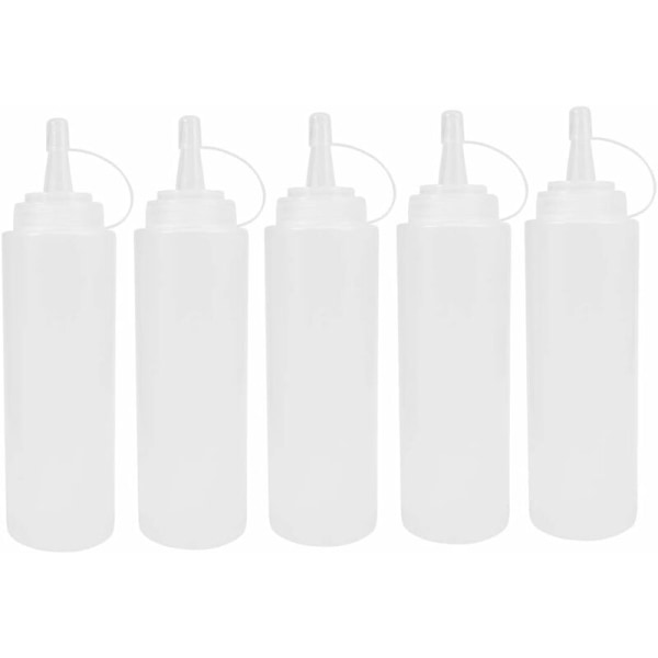 Plastflaske Saus Dispenser Krydder Ketchup 8 oz 5 STK