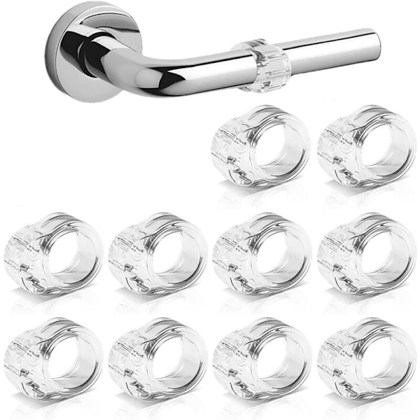 Dörrstopp skyddshandtag silikon PVC stopp dörr, 10 innerdörr puck dörrblad för att skydda väggars och möblers integritet