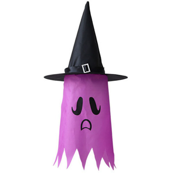 Halloween dekoration hatt färgglad lysande häxhatt plats layout rekvisita kjol trollkarl hatt spökehänge