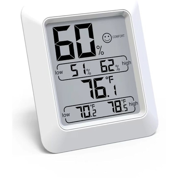 Digital Digital Hygrometer Ambrance Termometer och Indikator & Fukt- och Temperaturmätare