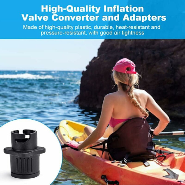 SUP pumpadapter för uppblåsbara båtar, hjort/boston ventiladapter, standardluftpump, multifunktionell ventiladapter