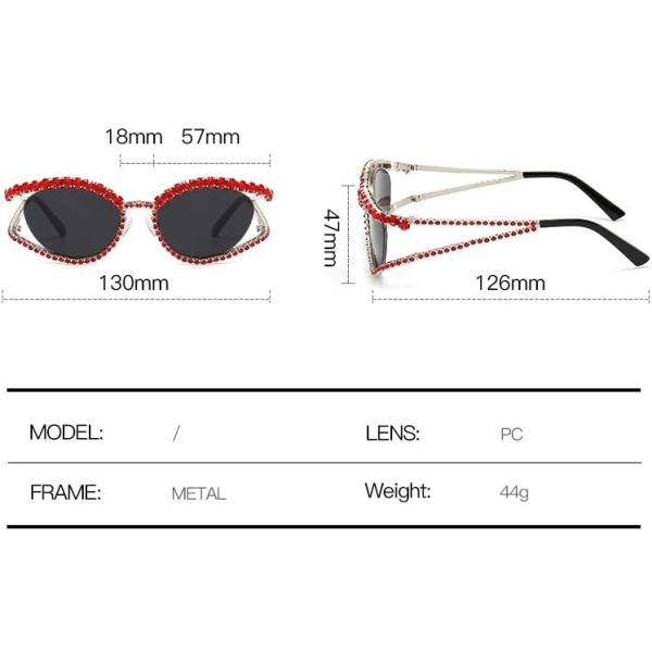 Sunglasses Diamond Shiny Women's Full Crystal Rhinestone Sunglasses Men's Punk Glasses Women's Personalized Glasses