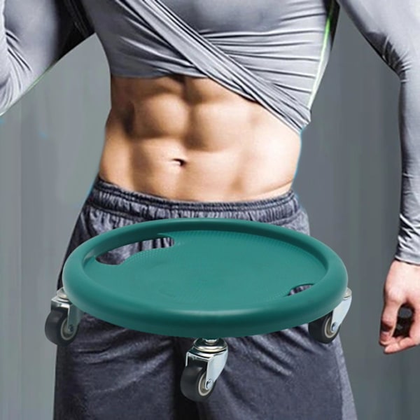 Vatsakiekko pyörärullatreenari, kannettava harjoitusliuku Fitness-rulla liukuva levy kuntosalilaitteet miehet