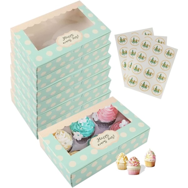 12-delad kartong kaklåda, bakverk låda, julklappsask, kaklåda, jullåda, macaronlåda, julbakverk, macaronlåda, transparent ca