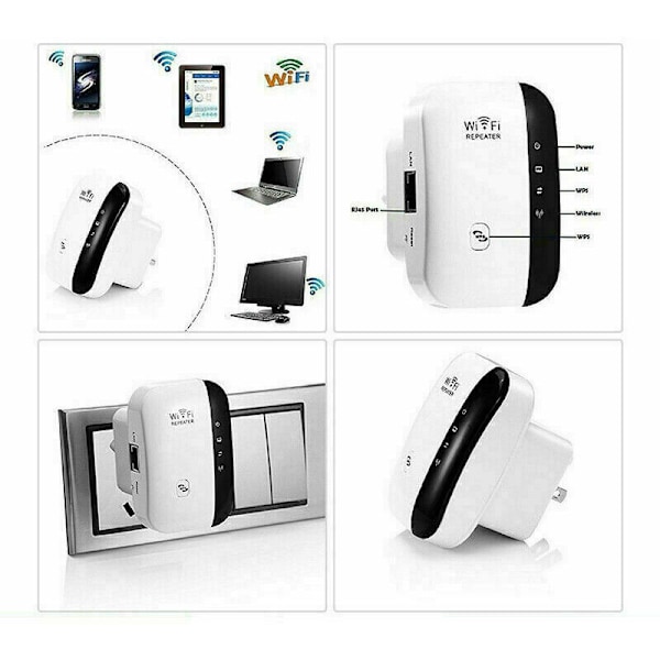 WiFi-vahvistin, toistin, langaton signaalinvahvistin, WiFi-laajennin 300M WLAN