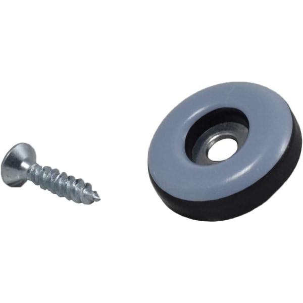 24 x Teflon-glider med skruer - 25 mm - rund - glider til stoler og andre møbler