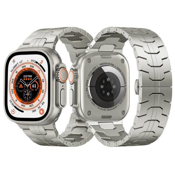 Kompatibel med Apple iWatch-rem, hurtigutløselig rustfritt stål metall erstatningsrem, kompatibel med iWatch smartklokke (38/40/41mm)