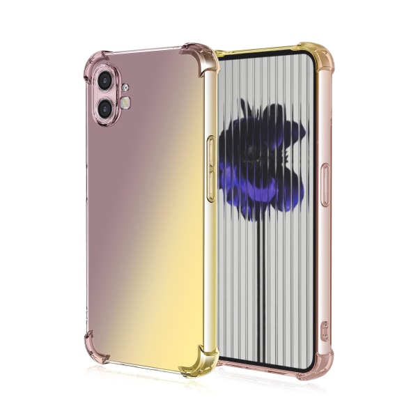 Gradient Cover Kompatibel Med Nothing Phone 1, Blød Tpu Fire Hjørner Stødsikker Beskyttende Cover