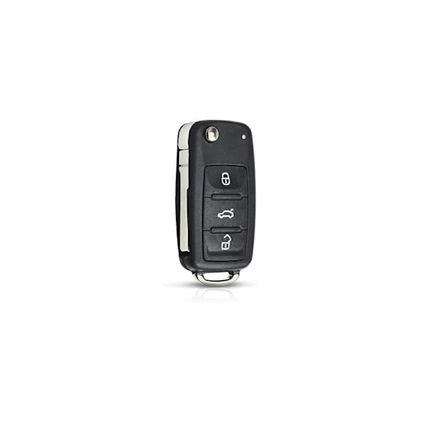 FOB ersättnings vikbar bilnyckelfodral för VW Volkswagen Golf MK6 T1GUAN POLOAT CC SKODA OCTAVIA 3 knappar
