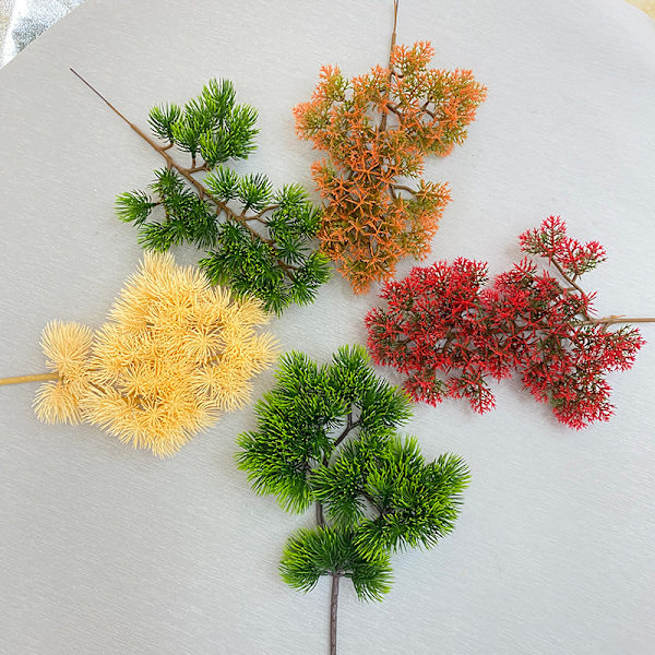 Realistiske kunstige bonsai-planter, der simulerer cypressnåle-fyr Bonsai-hjemmeplante Falsk Bonsai-træ Hjem Attraktiv, Red Cliff Pine (uden blomst