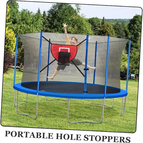 Basketbollkorg för studsmatta Basketbollkorg studsmatta basketboll basketbolltillbehör basketbollstöd för studsmatta röd bomull röd bomull