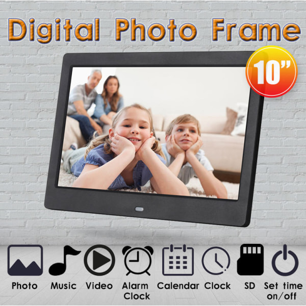 7" digital fotoramme (hvit), elektronisk fotoalbum, USB-video