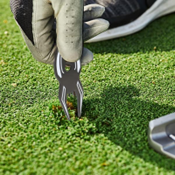 Golf Green Fork - Golf Green Restoration Fork - Golf Putting Green Fork Practice Tool, Custom Spider Shape, Finely Etched Lines(6 pcs)
