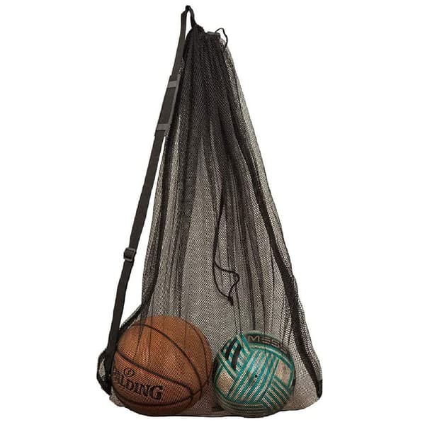 Stor netpose til bold - Foldbar nylon netpose - Holdbar, genanvendelig