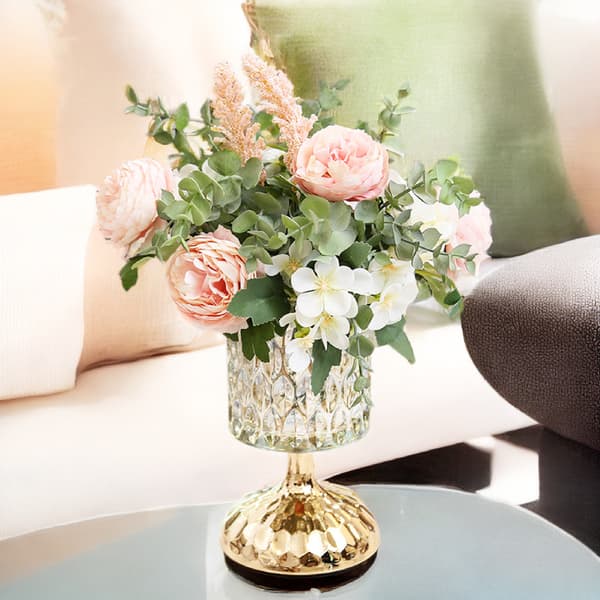 Modern Goblet Glas Vas Blomsterarrangemang för Hemmet