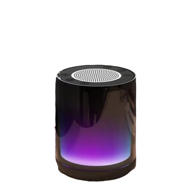Trådløs Bluetooth-høyttaler LED Melodi Fargerikt Lys Utendørs Atmosfære Lys Subwoofer
