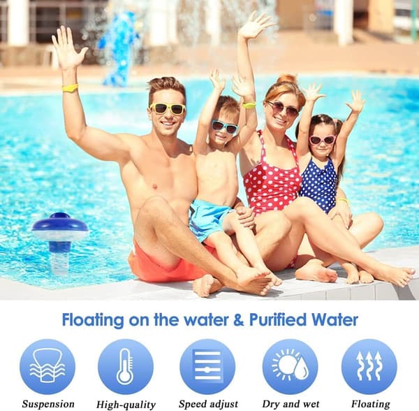 Klor Dispenser, Flydende Klor Dispenser Klor Float til Spa Pool, Strækbar Tablet Dispenser Klor Dispenser (5 Tommer)