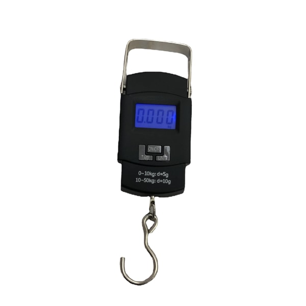 Bagagevåg, digital elektronisk postfiskevåg, bärbar digital resväska med LCD-display för hem utomhusresor, 10g~50kg