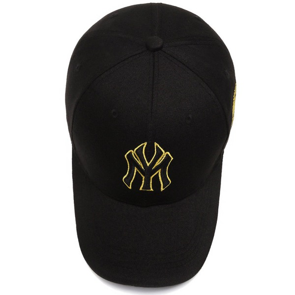 Svart gul broderi-justerbar basebollkeps golfhatt motorcykel trucker keps strapback keps för man kvinna