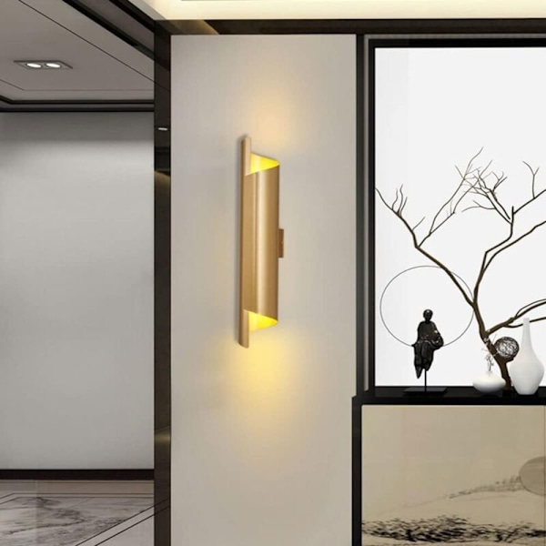 Vägglampa för sovrum, nordisk lyxig vägglampa för inomhusbruk, kreativ rund vägglampa för sovrum, säng, vardagsrum, badrum, byrå,