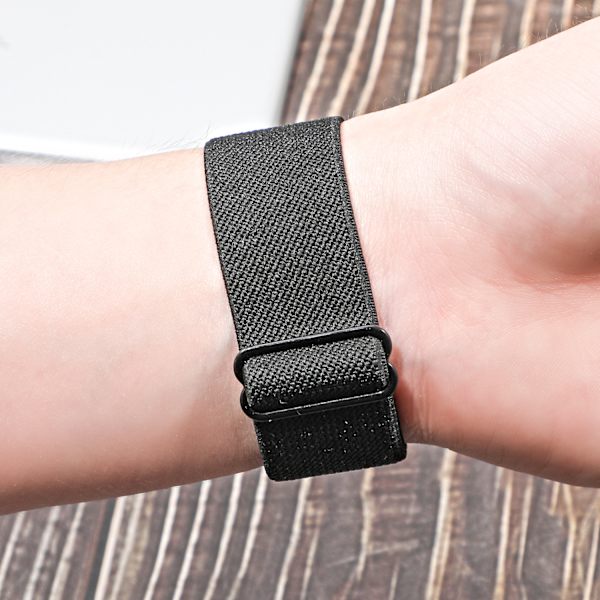 Sopii Apple Watch -rannekkeeseen, säädettävä joustava nylon punottu urheiluranneke, sopii Iwatch-sarjaan, harmaa (42/44/45mm)