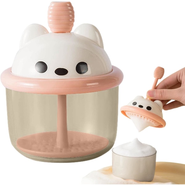 Hudpleie Marshmallow Whip Maker (Svart) - Riktig skumprodusent for ansiktspleie, søt skumkopp for hudrens