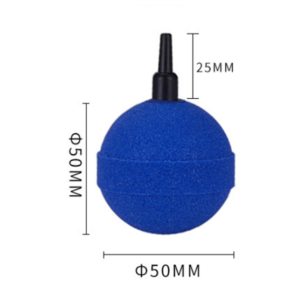 4-pack akvarieluftsten bubblare 5 cm bollformad bubbelutsläpp T