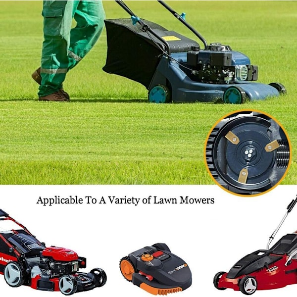 Pakke med 30 Titanium robotplæneklipperblade til alle Husqvarna Gardena Yard Force Automower Heavy Duty plæneklippere