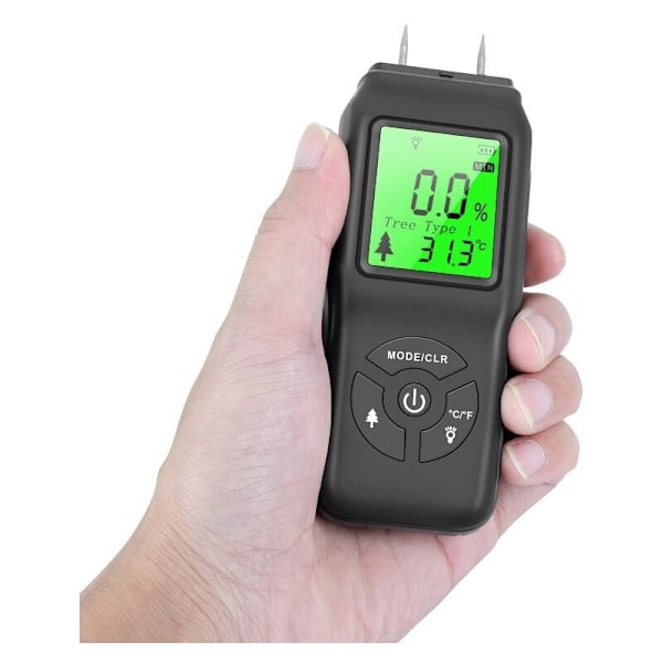 Hygrometer för inomhusluftfuktighet, mätare för inomhusväxter, digital hygrometer, fuktmätare, digital detektor, detektor, kristall flytande vattenmätare (inte