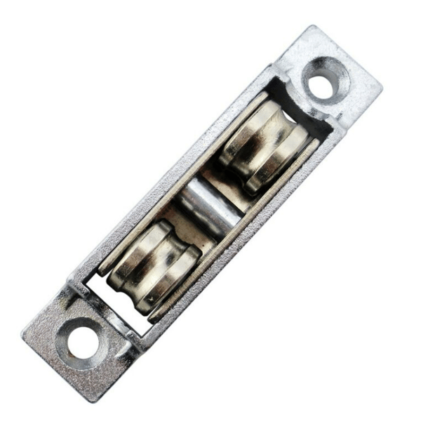 4 stk. 13mm metalaksler til skydevinduesruller dobbelthjulstrisse